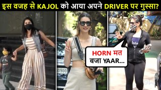 Kajol Irritated On Her Driver?, Kriti In Stylish Outfit, Janhvi, Abhishek Bachchan | Celebs Spotted