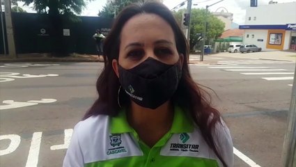 Transitar realiza ação educativa na área de espera segura