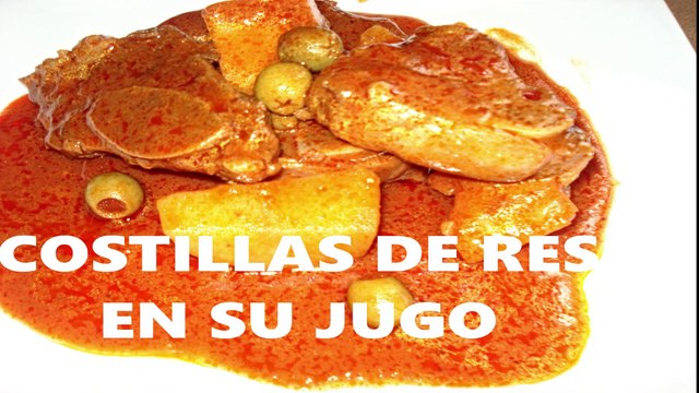 COSTILLAS DE RES EN SALSA CHIPOTLE