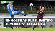 México no puede con Costa Rica y empata sin goles en el Estadio Azteca