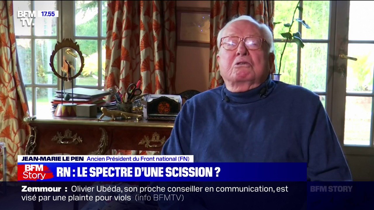 Jean-Marie Le Pen à propos de Marion Maréchal: "Je ne m'attendais pas à ce qu'elle intervienne dans la campagne de Marine Le Pen"