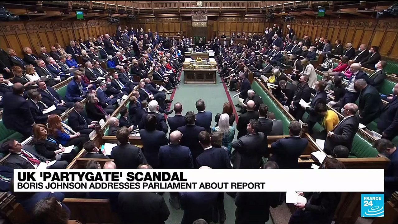 UK 'partygate': Boris Johnson apologises after...