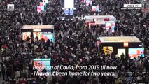 Crowds throng Shanghai train station during Chinese New Year travel rush