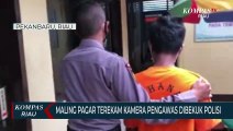 Maling Pagar Terekam Kamera Pengawas Dibekuk Polisi