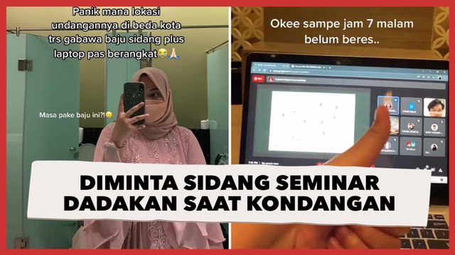 Ketar-Ketir Diminta Sidang Seminar Dadakan saat Kondangan, Curhatannya Viral di TikTok