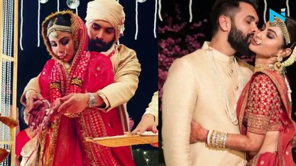 Mouni Roy turns Bengali bride in a Sabyasachi lehenga, marries long time BF Suraj
