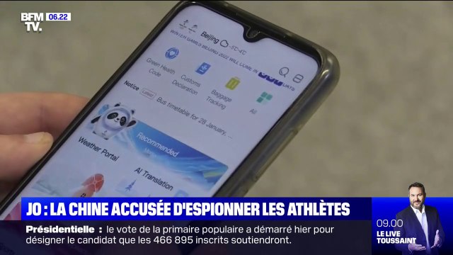 JO: la Chine accusée d'espionner les athlètes et les visiteurs via une application