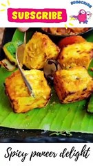 SPICY TANDOOR PANEER WITH MINT CHILLI SAUCE # TANDOOR PANEER # MINT # SPICY