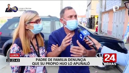 Lurín: Capturan a joven por atacar con cuchillo a su propio padre