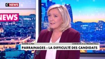 Marine Le Pen : «Une galère totale pour trouver les parrainages […] le système est mal fait, c’est une évidence»