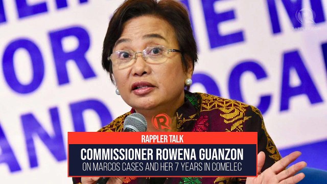 Rappler Talk: Rowena Guanzon on Marcos cases and her 7 years in Comelec