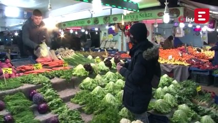 Yollar buzlanınca yeşillik fiyatları cep yaktı