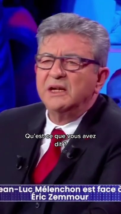 Melenchon recadre Zemmour en direct