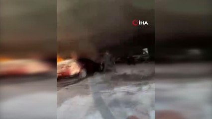 Son dakika... Kaportacıda yangın çıktı... Talihsiz genç ağır yaralandı