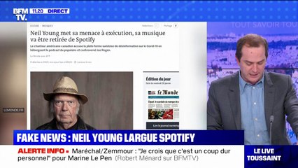 Le chanteur Neil Young lâche Spotify après leur décision de maintenir la diffusion d'un podcast antivax