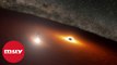Detectan señales de un doble agujero negro súper masivo en una galaxia lejana