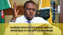 Nairobi Senator Johnson Sakaja interview at his office in Nairobi