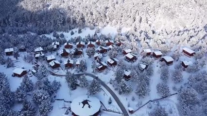 Bağbaşı Yaylası kar eğlencesi yaşamak isteyen doğaseverlerle doldu