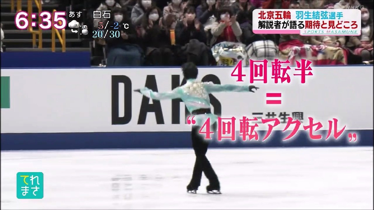 2022128てれまさ　羽生結弦選手解説者が語る期待と見どころ
