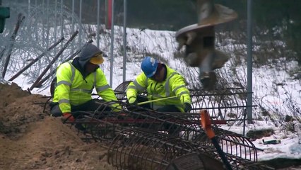 180km lang Stacheldraht: Polen beginnt mit dem Bau des Grenzzauns zu Belarus