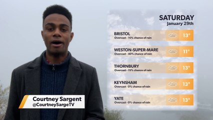 Daily weather report for Bristol 28 January