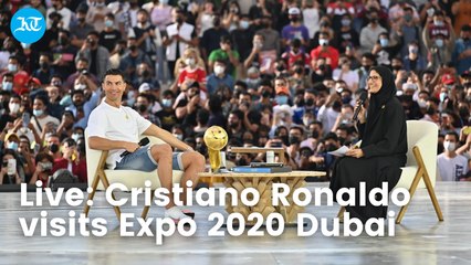 Live: Cristiano Ronaldo visits Expo 2020 Dubai