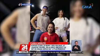Kapuso stars Jo Berry, Rodjun Cruz, at Juancho Triviño, inilalabas ang kulit sa set ng drama series na "Little Princess" | 24 Oras