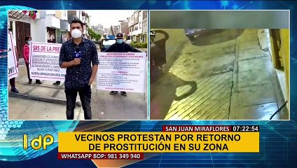 SJM: Vecinos protestan por retorno de prostitución en su zona