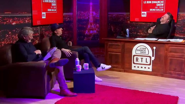 Gad Elmaleh invité de Bruno Guillon dans Le Bon Dimanche Show