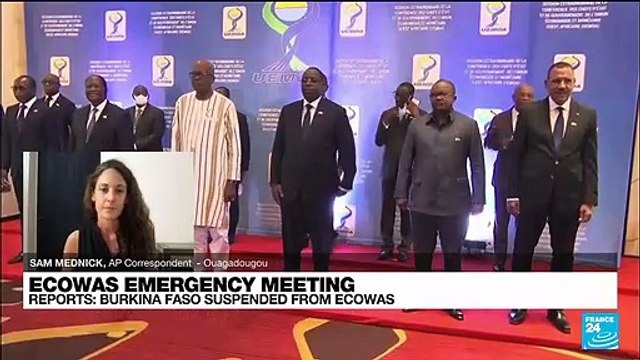 West African bloc ECOWAS suspends Burkina Faso following military coup
