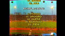 الشوط الاول مباراة الجزائر و الكوديفوار 1-1 كاس افريقيا 1988