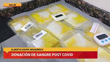 Donación de sangre post covid