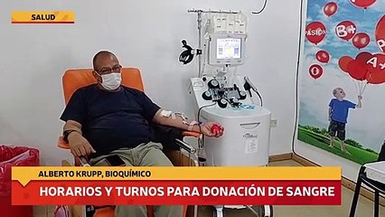 Horarios y turnos para donación de sangre