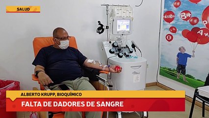 Falta de dadores de sangre