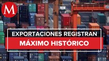 Exportaciones de México repuntan en 2021; alcanzan monto máximo de 494 mil 225 mdd