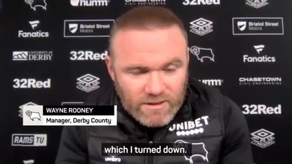 Rejecting Everton approach 'a very difficult decision' - Rooney