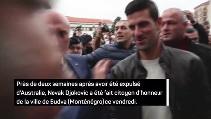 Download Video: ATP - Novak Djokovic fait citoyen d'honneur d'une ville du Monténégro