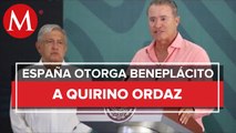 España otorga beneplácito a Quirino Ordaz como embajador de México, informa Ebrard