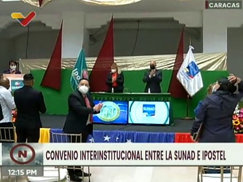 Ipostel y SUNAD firman convenio para fortalecer el combate antidrogas en Venezuela
