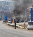 Son dakika haber... TANKERİN ALEV ALAN LASTİKLERİ AKARYAKIT İSTASYONUNDA PATLADI; O ANLAR KAMERADA