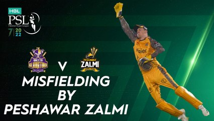 Misfielding By Peshawar Zalmi | Quetta Gladiators vs Peshawar Zalmi | Match 2 | HBL PSL 7 | ML2G