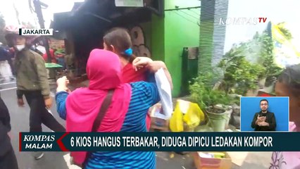 Kebakaran Kios Semi Permanen di Condet Diduga Akibat Ledakan Kompor yang Ditinggal saat Masak