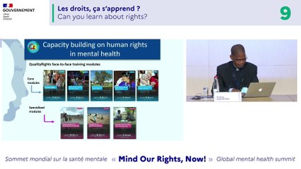 Sommet mondial sur la santé mentale - 5-6 octobre 2021 - Atelier 9 (FR)