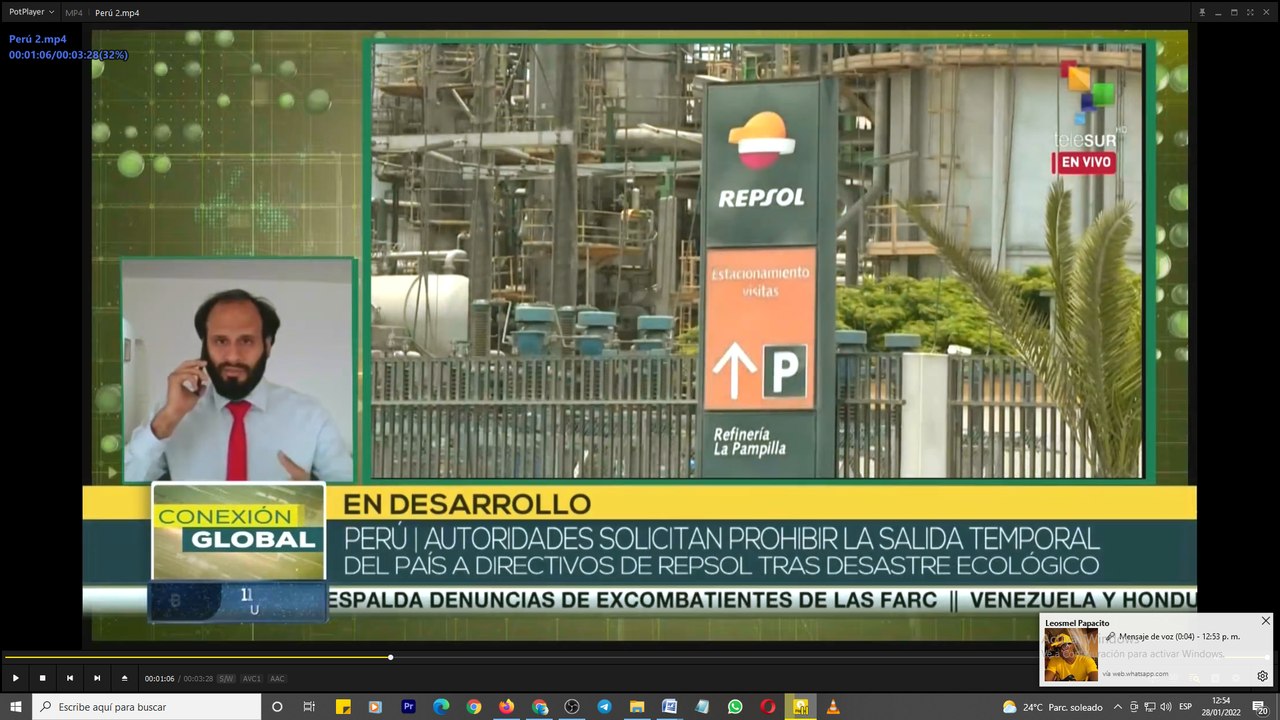 Directivos de Repsol esperan sanción ante desastre ecológico