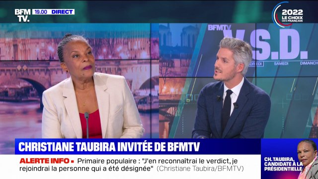 Christiane Taubira: Je rejoindrai la personne qui a été désignée par la primaire populaire