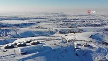 Bin 744 Dinek Dağı'nda mest eden kar manzaraları