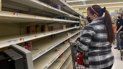 Long Islanders stock up for nor'easter