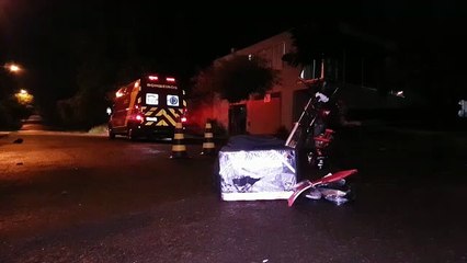 Motorista de aplicativo fica ferido após colisão de trânsito