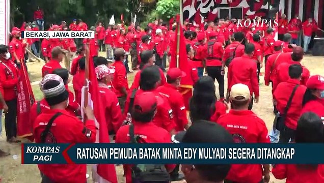 Rutusan Massa dari Ormas Pemuda Batak Desak Polisi Tangkap Edy Mulyadi