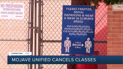 下载视频: Mojave Unified School District cancels classes due to staffing shortages